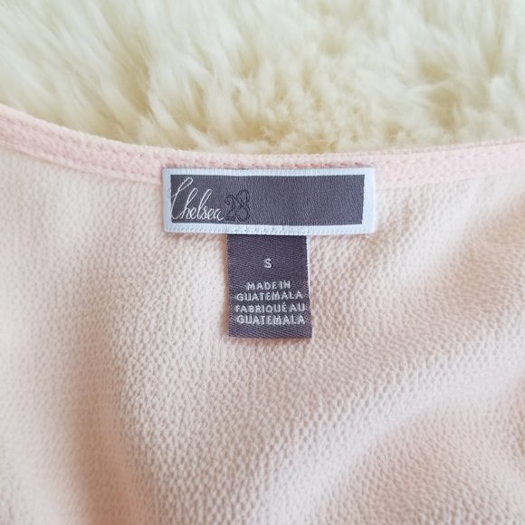 NEW Chealsea28 | Peachy pink wrap blouse Small - Picture 5 of 15